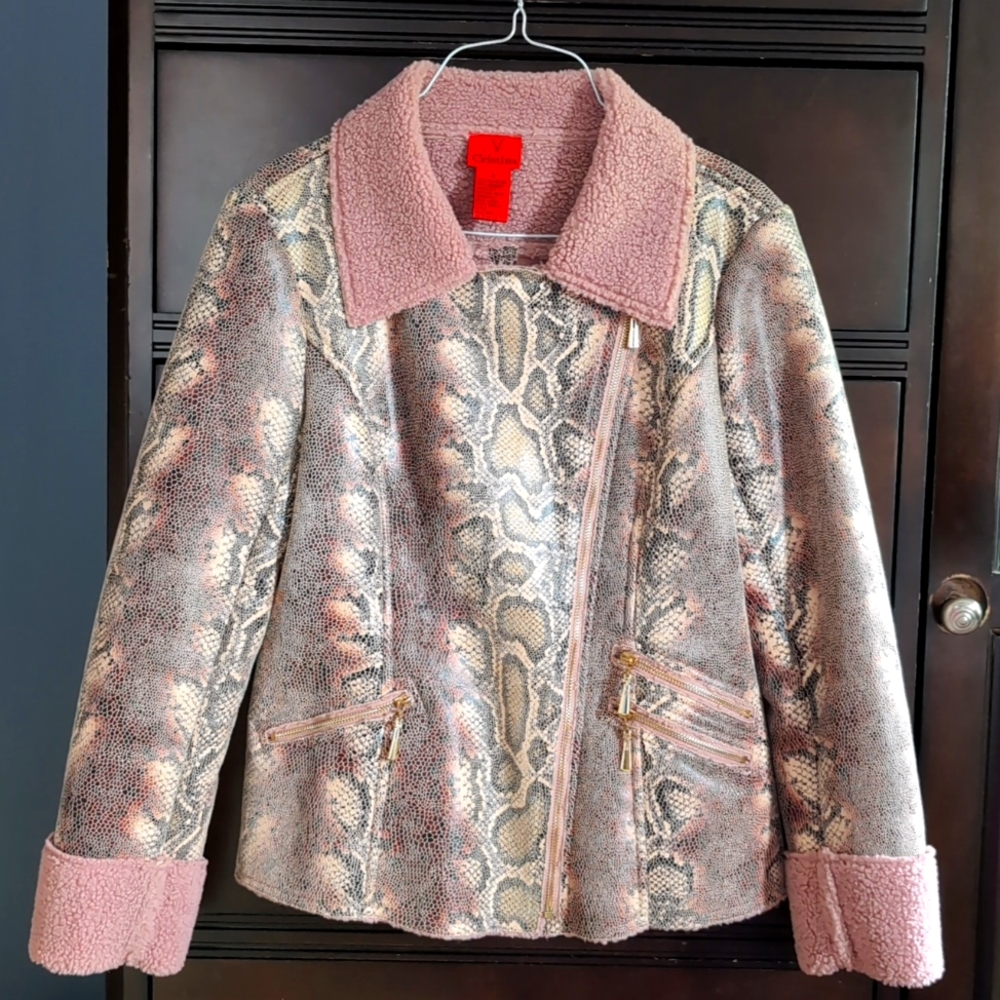 V Cristina fleece lined jacket